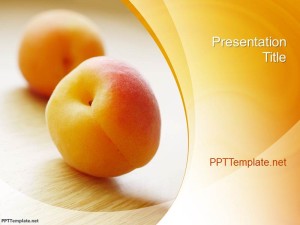 Free Peach PPT Template