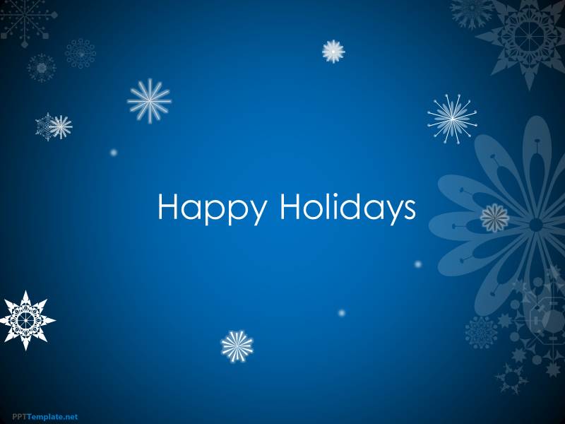 Free Animated Happy Holidays PPT Template