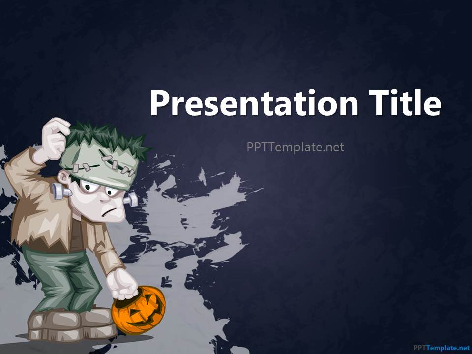 Free Halloween Frankenstein PPT Template