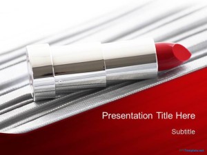 Free Lipstick PPT Template