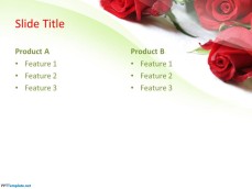 Free flower header for PowerPoint