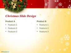 Internal slide design for Christmas PowerPoint presentations