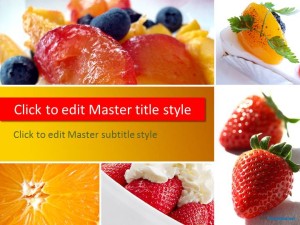 Free Fresh Dessert PPT Template