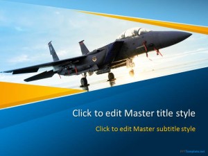 Free War Jet PPT Template