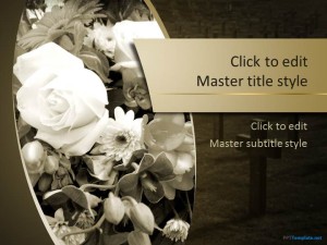 Free Funeral Flower PPT Template