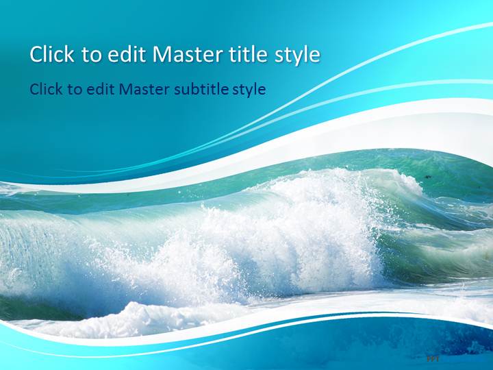 Free Sea Waves PPT Template