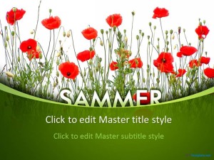 Free Sammer Poppy PPT Template