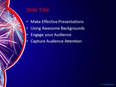 Free Firework PPT Template Free Firework PPT Template