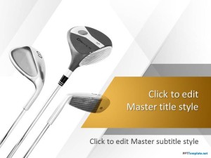 Free Golf Clubs PPT Template
