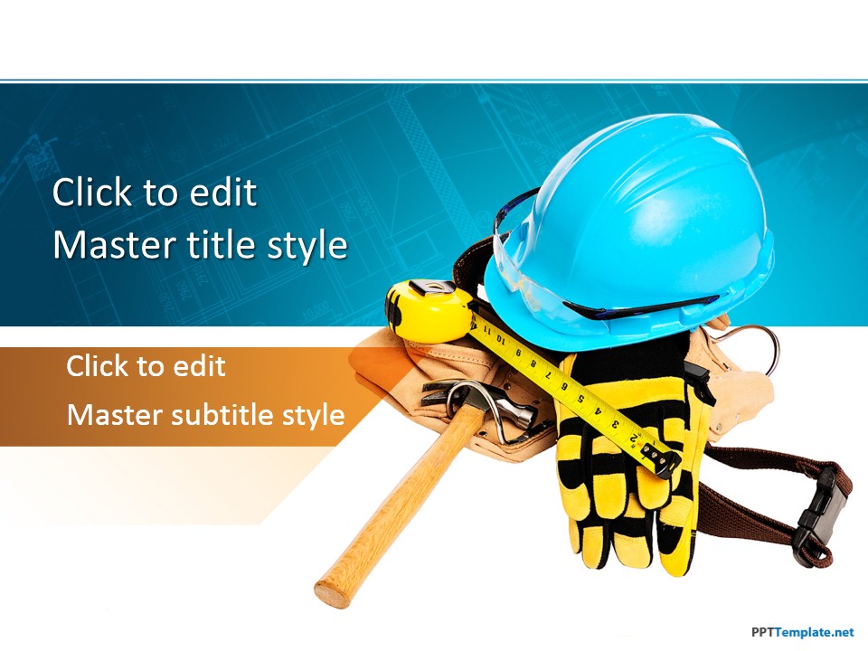 Free Construction Worker PPT Template