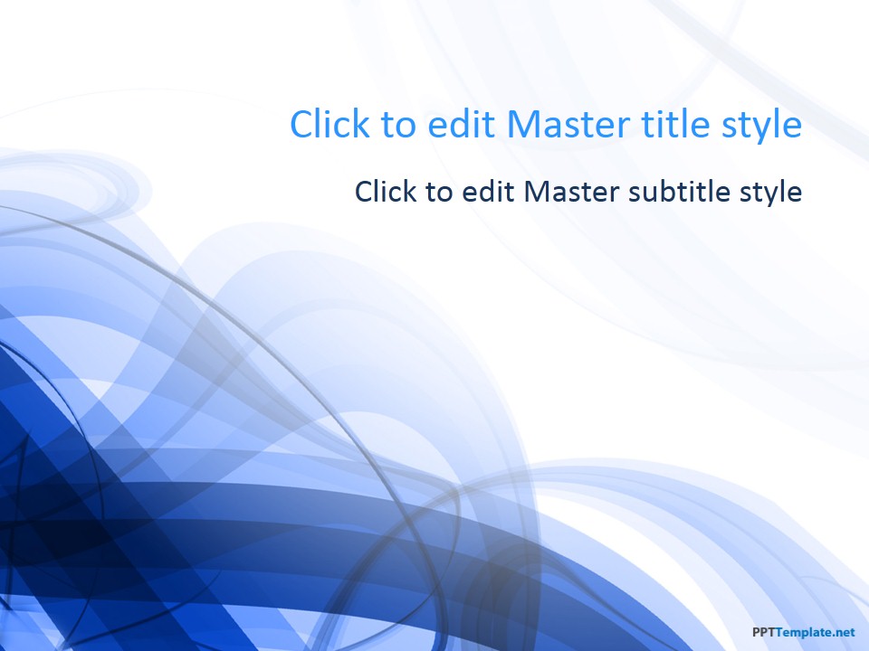 Free Blue Spiral PPT Template