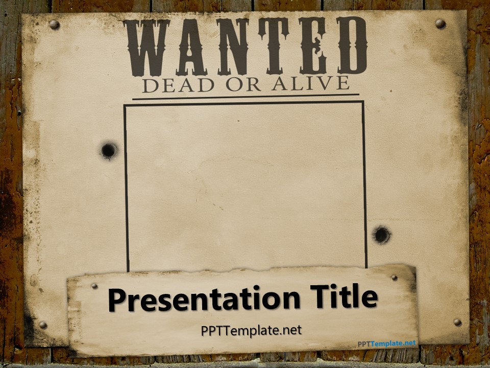old west wanted poster template