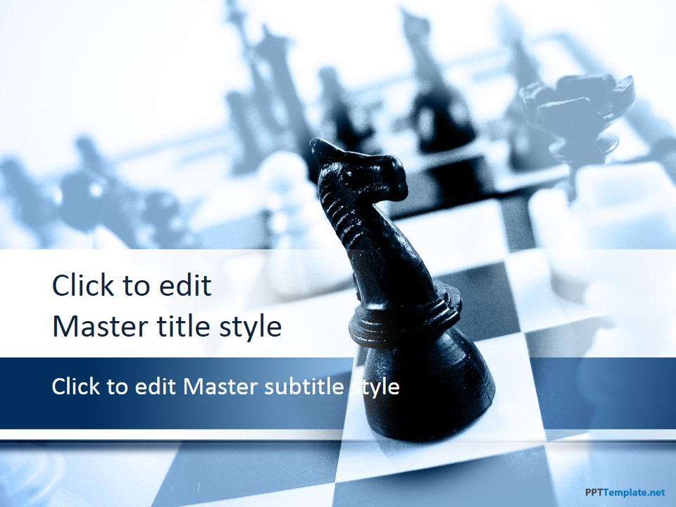 Free Playing Chess PowerPoint Template - Free PowerPoint Templates