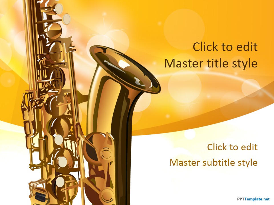 Free Saxophone PPT Template