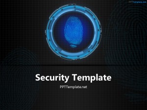 Free Tech Finger Print PPT Template