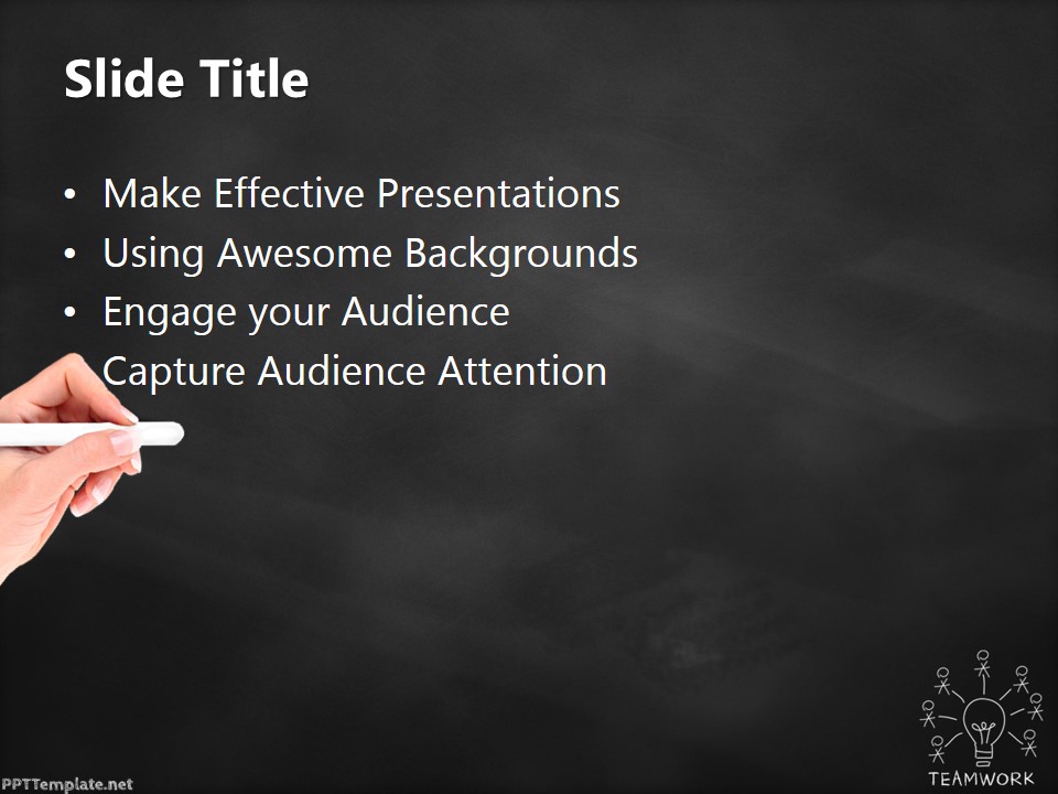 20401-teamwork-bulb-chalkhand-black-ppt-template-2