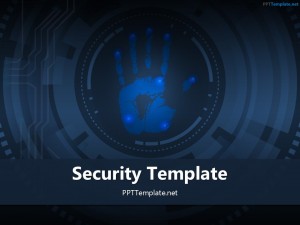 Free Palm Print 3 PPT Template